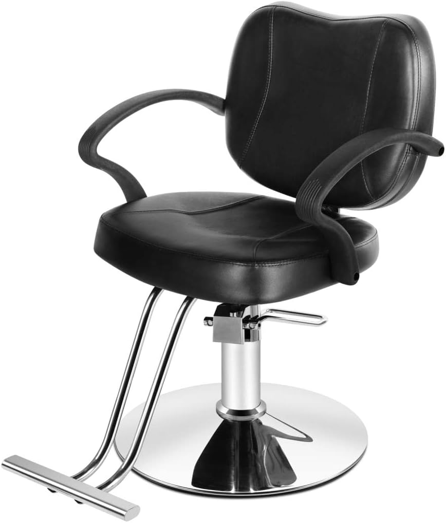 AMZ Salon Chair for Hair Stylist, Comfortable Barber Chair Hydraulic Pump Stylist Chairs for Salon with Extra Wide Seat, Spa Beauty Equipment for Hair Stylists