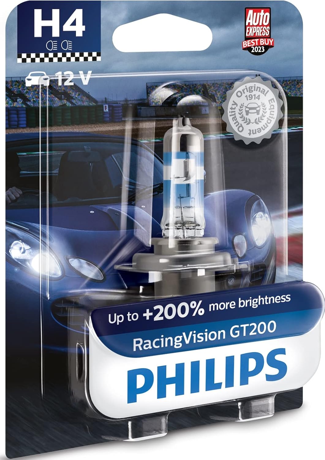 H4 car headlight bulb